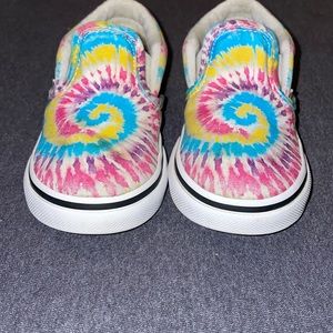 Tie Dye Vans Slip On Toddler Shoes